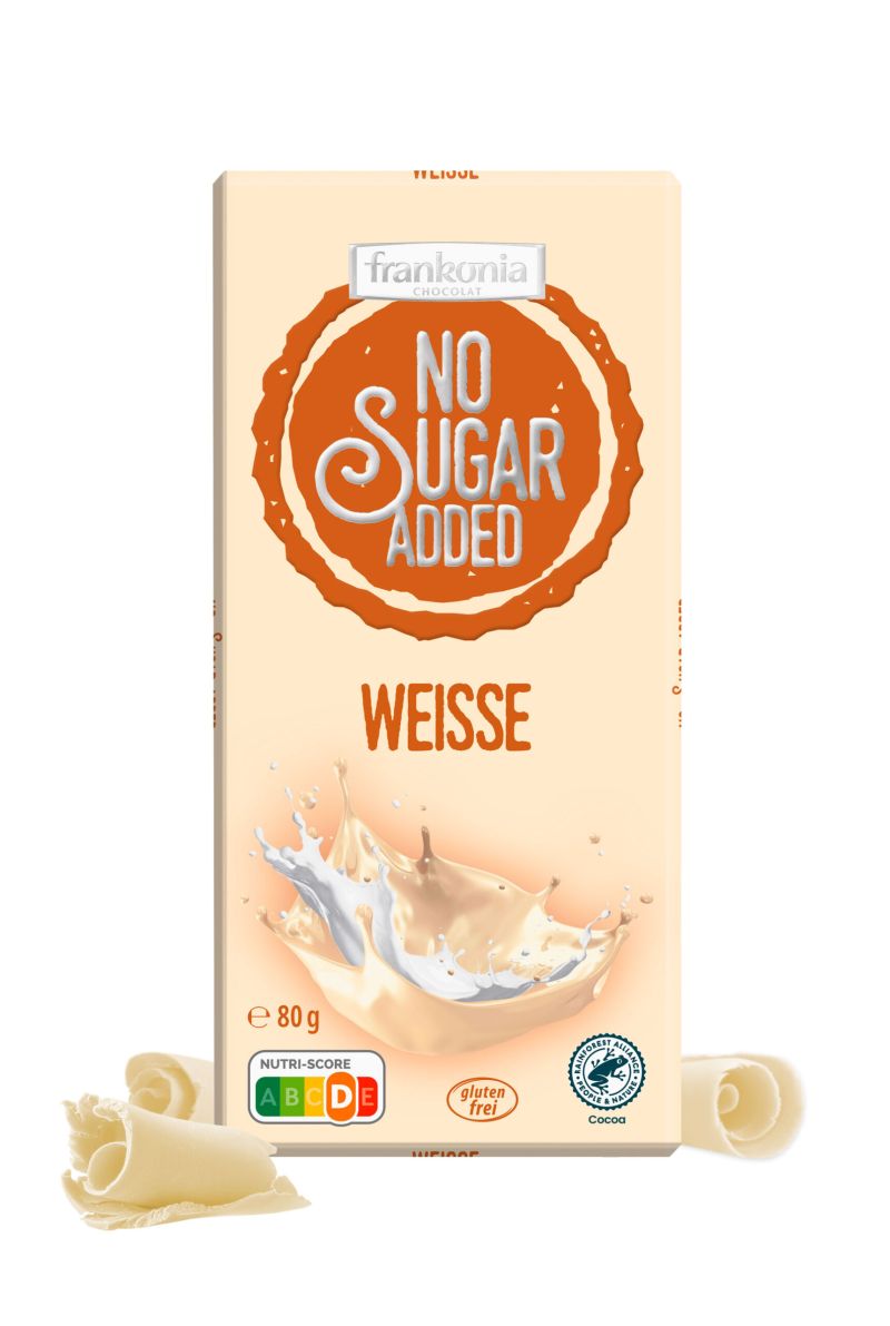 Frankonia No Sugar Added White Chocolate 80g