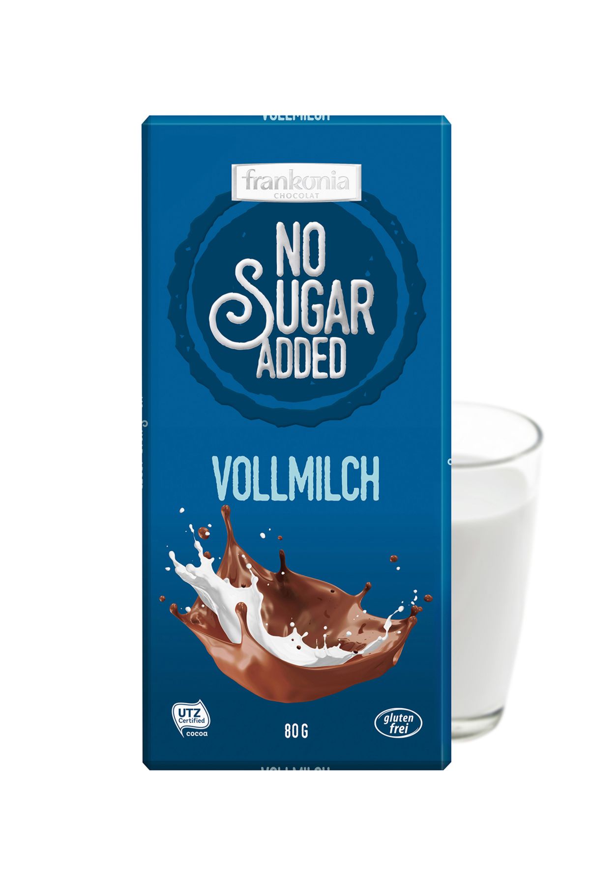 Frankonia No Sugar Added Whole Milk Chocolate 80g