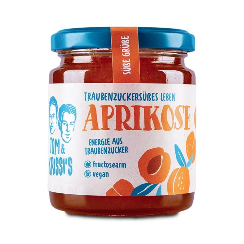 Tom&Krissi's Fruitspread Abrikoos 250g