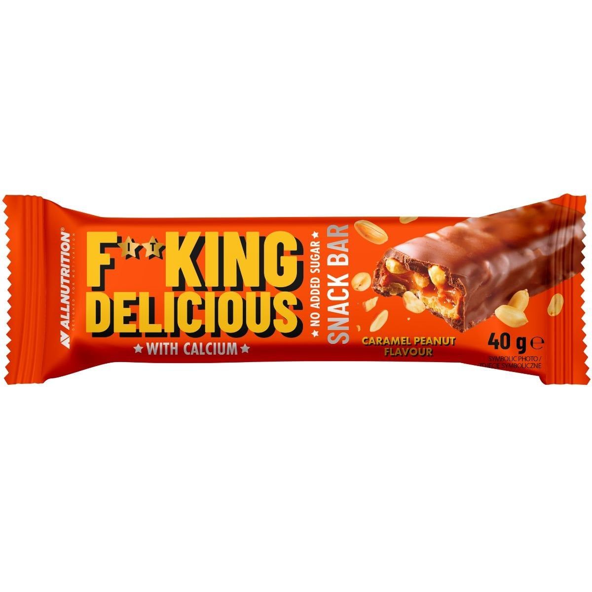 Allnutrition Fitking Heerlijke Caramel Pinda Snack Bar 40g