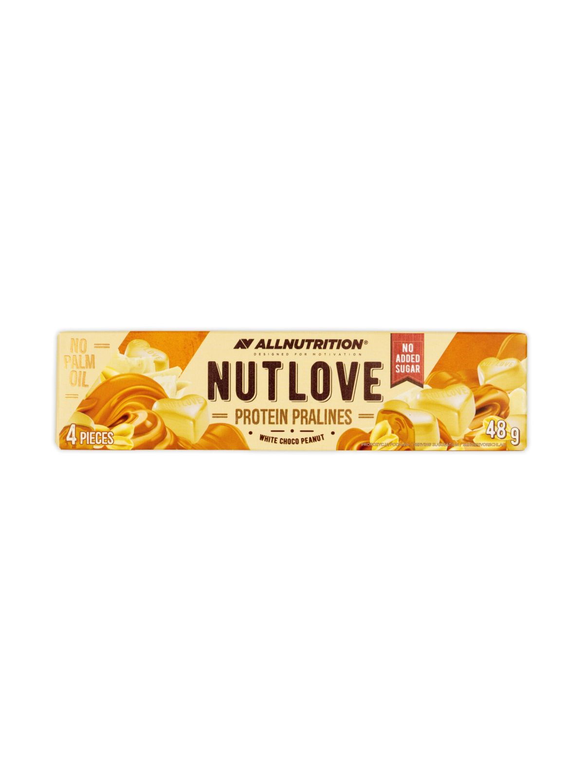 Allnutrition Nutlove Protein Pralines Witte Choco Pinda 48g