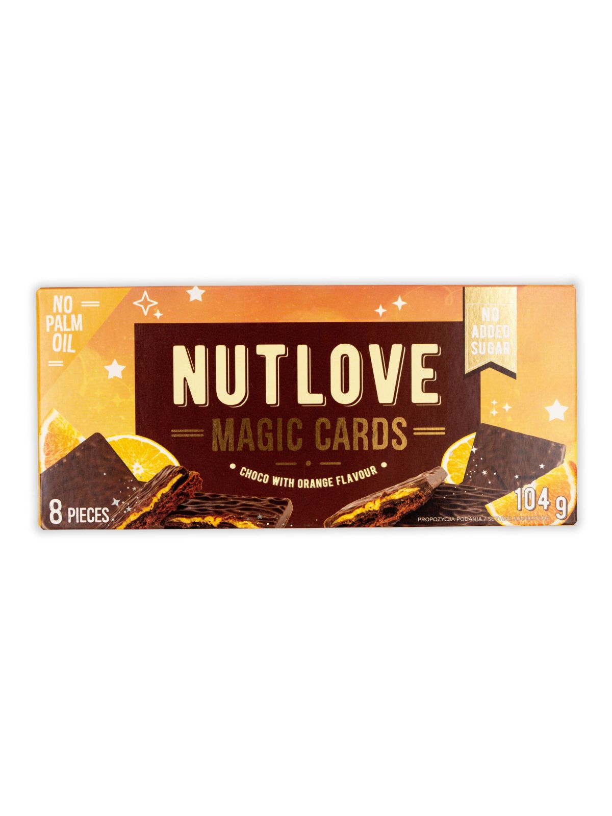 Allnutrition Nutlove Magic Cards Choco met Sinaasappelsmaak 104g