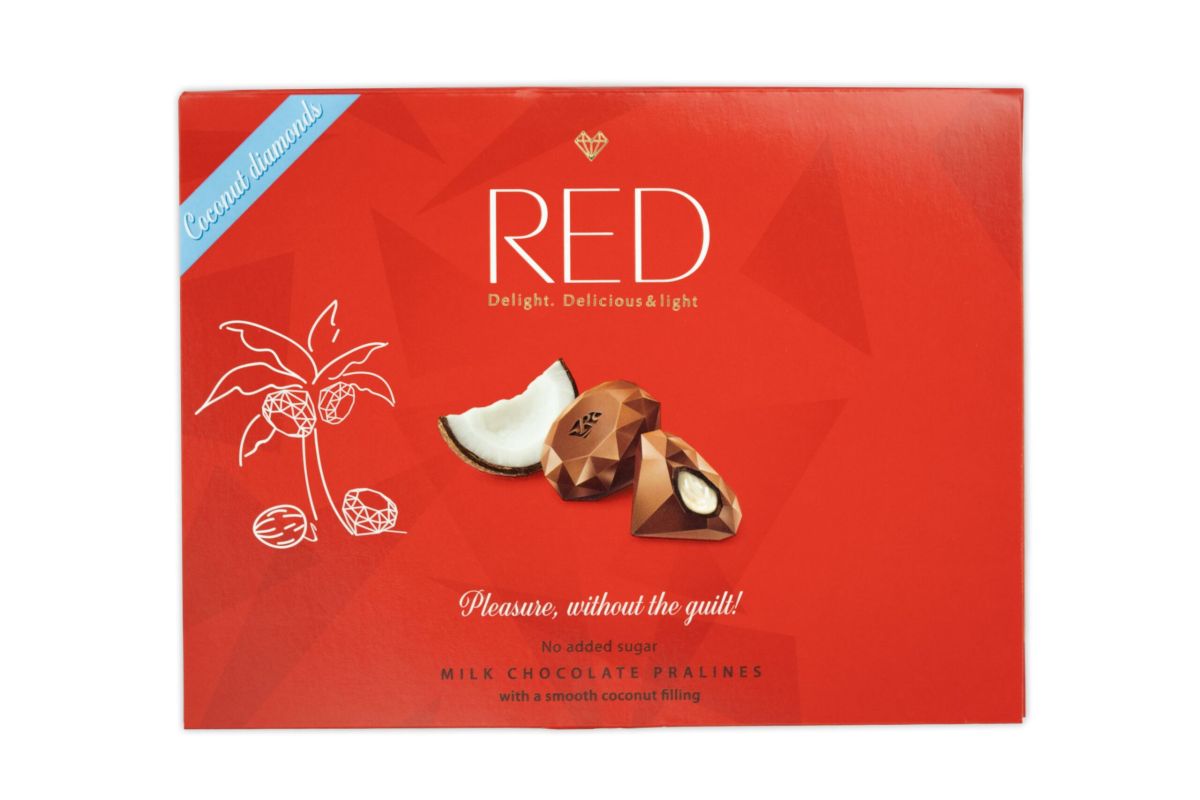 RED Melkchocolade Pralines met Kokosvulling 132g