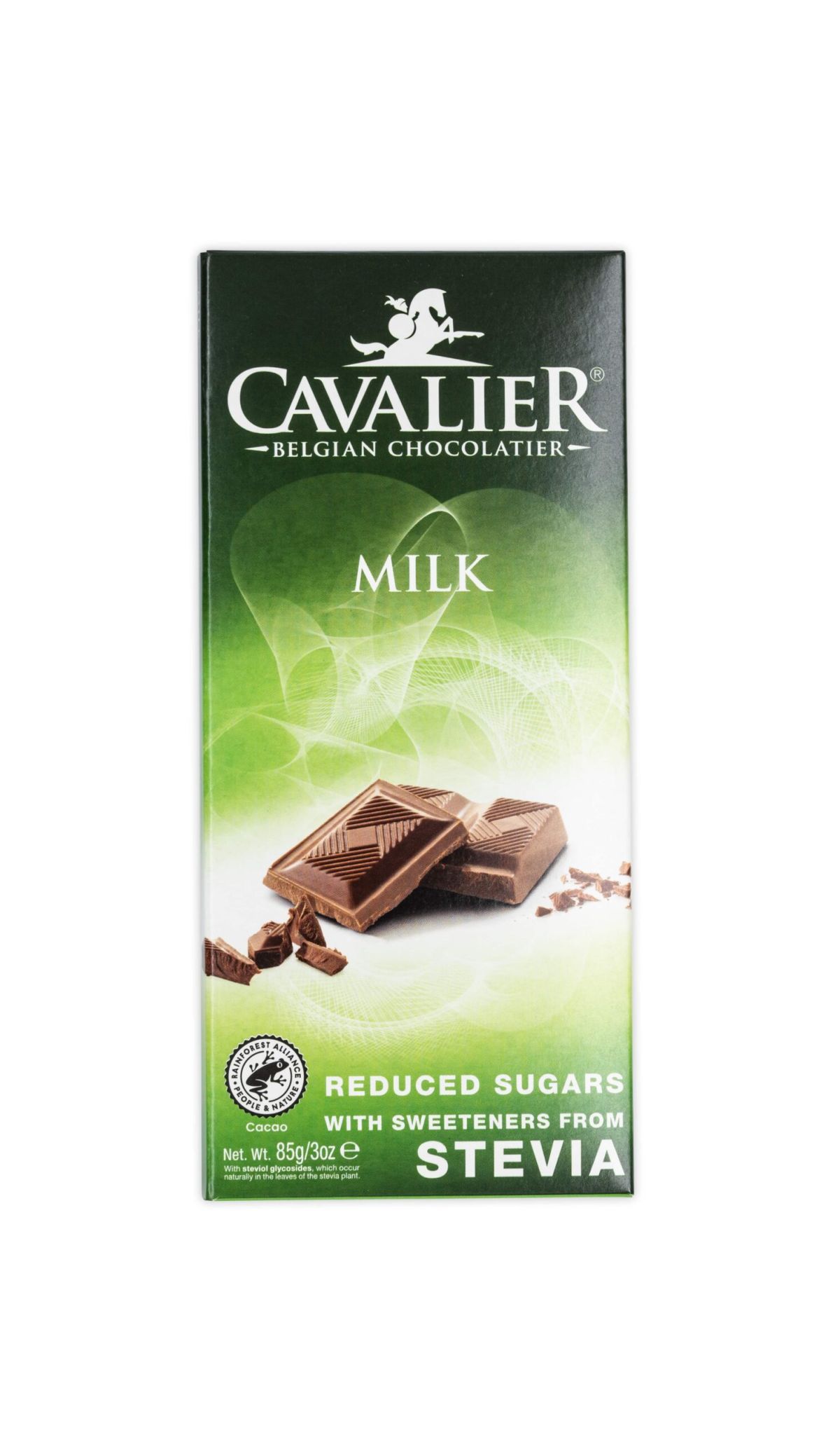 Cavalier Melkchocolade met Stevia 85g