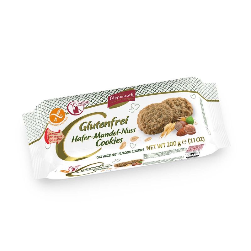 Coppenrath Oat-Almond-Nut Cookies gluten-free & lactose-free 200g